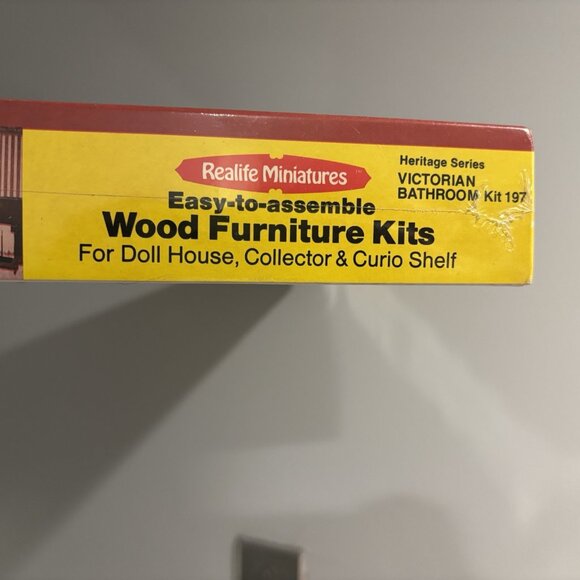 Realife Miniatures Heritage Series Victorian Dining Room Wood Furniture Kit #201 - Picture 15 of 16